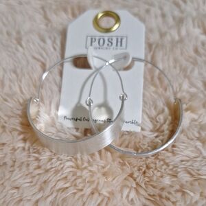 Elegant Silver Hoop Earrings